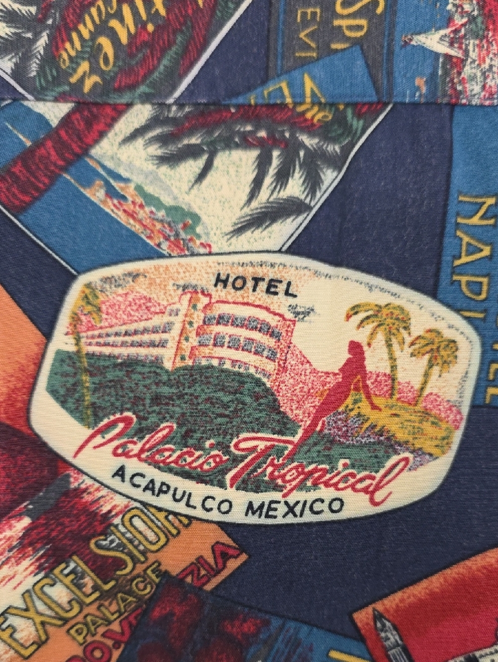 Polo By Ralph Lauren Multicolor Travel Print Ships & Hotels Short Sleeve Shirt L - Picture 15 of 16